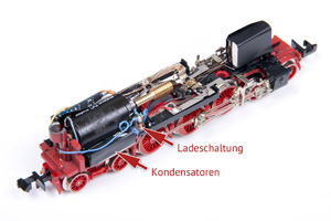 Pufferkondensatoren eingebaut